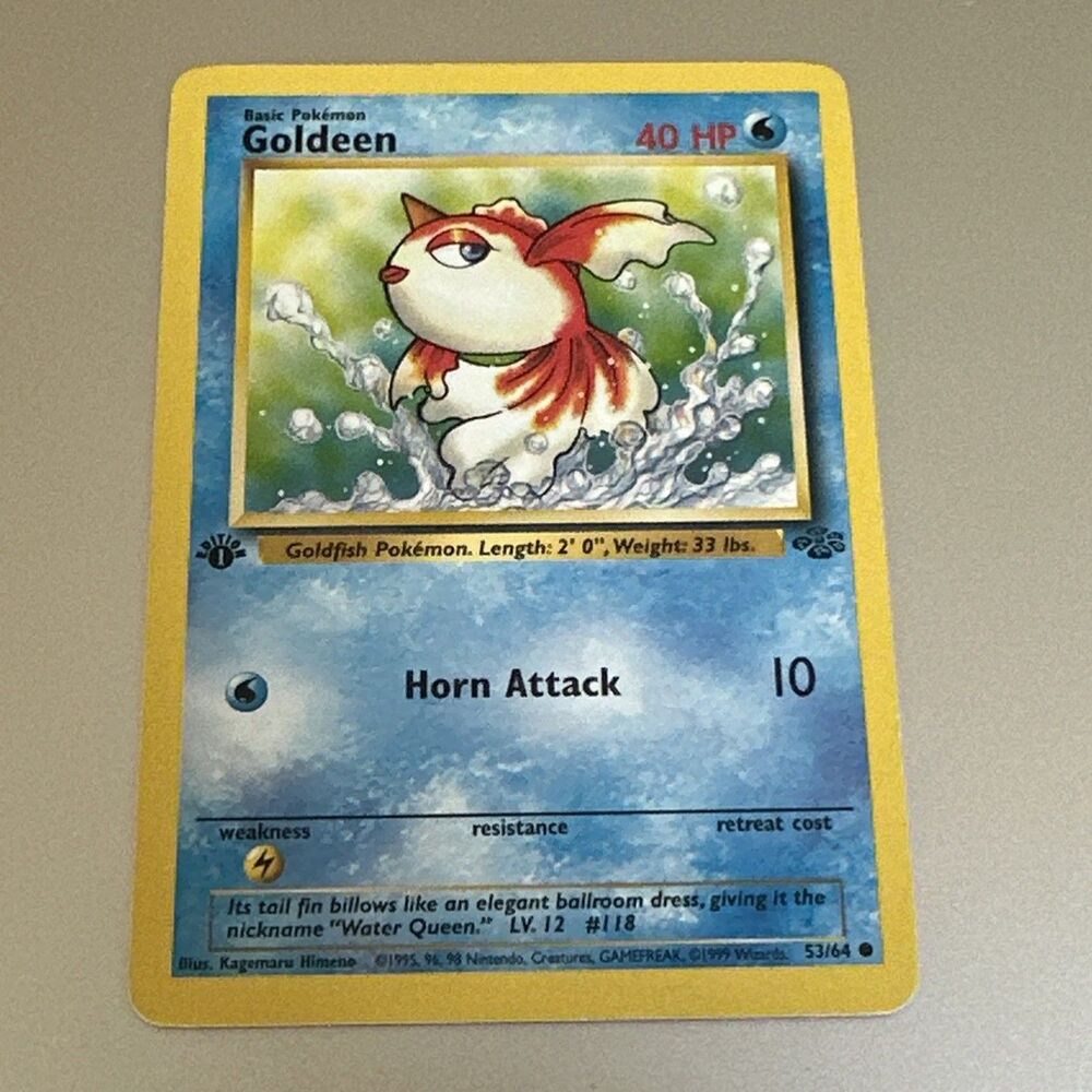 5 for $30 GOLDEEN 53/64 COMMON JUNGLE POKEMON 1ST EDITION LP